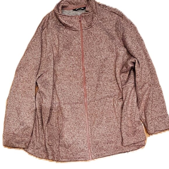 24/26W (3X) Fleece zipper jacket - Picture 1 of 4
